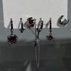 6pcs Set Star Moon Tassel Zircon Dangle Earrings Dark Gothic Trendy Women Man Y2K Punk Jewelry Accessories Hot Selling Wholesale