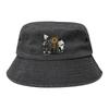 Cappello a secchiello Rock Angine de Poitrine Band per Ragazza Vocation Lavato Usurato Cappello da Sole Protezione UV per Cappelli da Pesca Copricapi