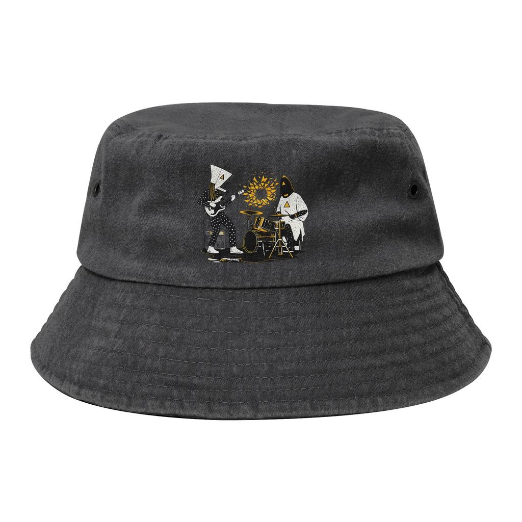 Cappello a secchiello Rock Angine de Poitrine Band per Ragazza Vocation Lavato Usurato Cappello da Sole Protezione UV per Cappelli da Pesca Copricapi