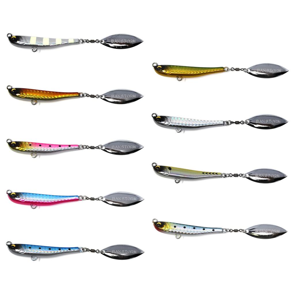 Blade Jig Swimmer 40g All Colors Set Metal Jig Lure Blade Flashing Blade Jig Jigging Shore Jigging BAKSTORM Fishing Tackle Fishing Equipment Flounder