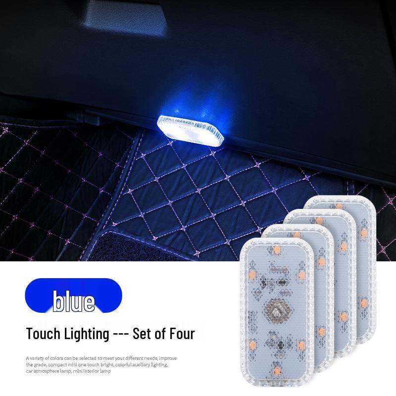 LED Wireless Rechargeable Car Atmosphere Touch Sensor Light