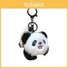 Carrying Bamboo Wearing Glasses Panda Aromatherapy Plush Keychain Bag Pendant