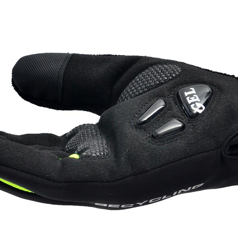 Riding Warm Gloves for Men and Women Fashion Plus Velvet Sports Outdoor Autumn and Winter Cold Proof Touch Screen Riding Anti Slip Gloves