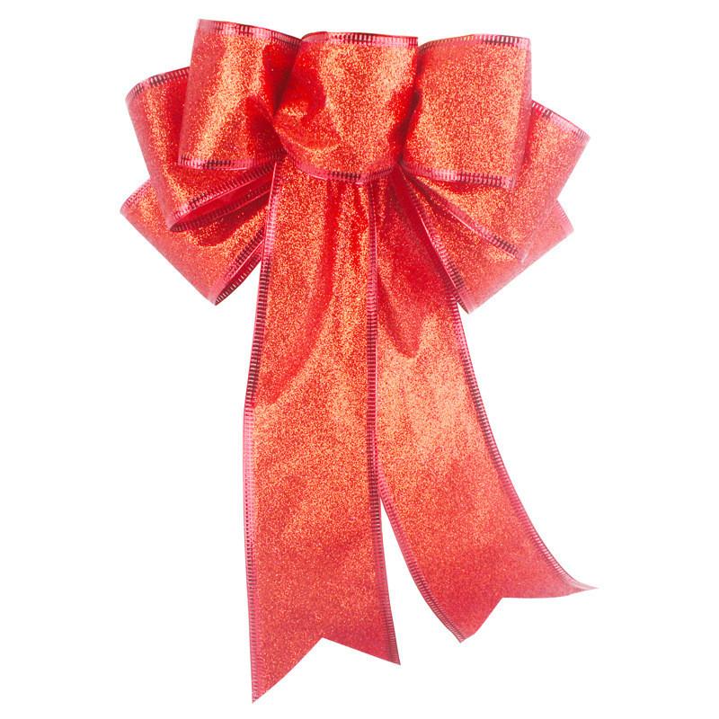 Christmas Stunning 20cm Bow Decorative Ornaments In Elegant Colors Perfect For Festive Cheer