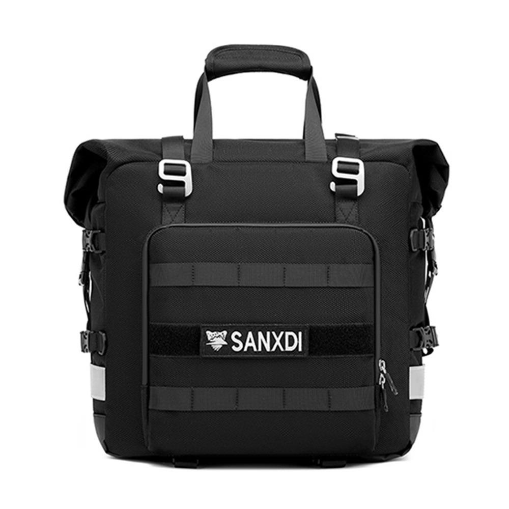 

Large Capacity Motorcycle Side Bag 20L Rear Seat Bag Bicycle Side Bag Motorcycle Accessories чёрный
