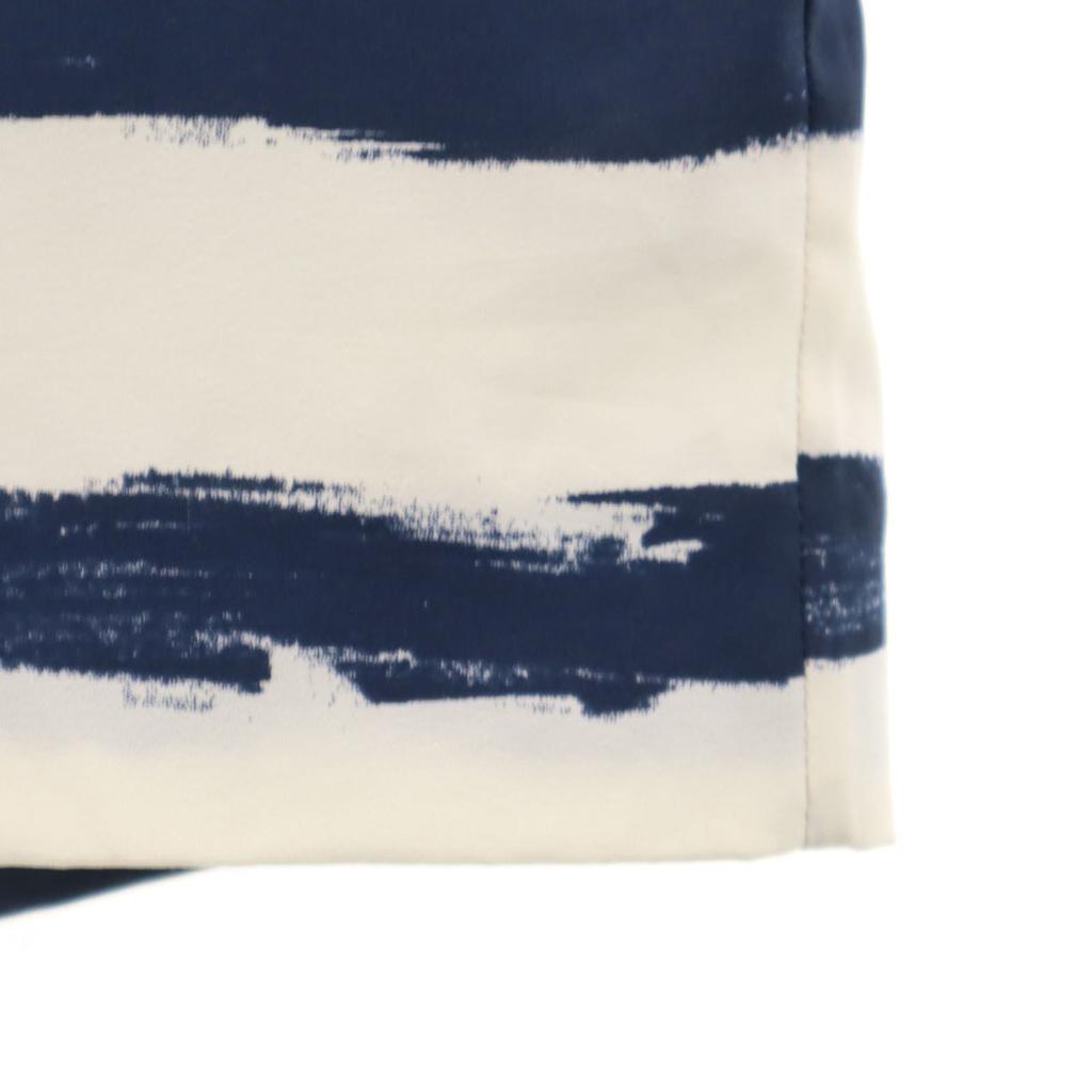 Armani Exchange Border Pattern Long Sleeve Mini Dress PO Navy Women Used