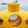 Retro Submarine Ornament 3D Printed Hollow Fish Tank Decorations, Aquarium Shrimp Hideout Breeding Ornament, Hiding Cave Shelter for Betta