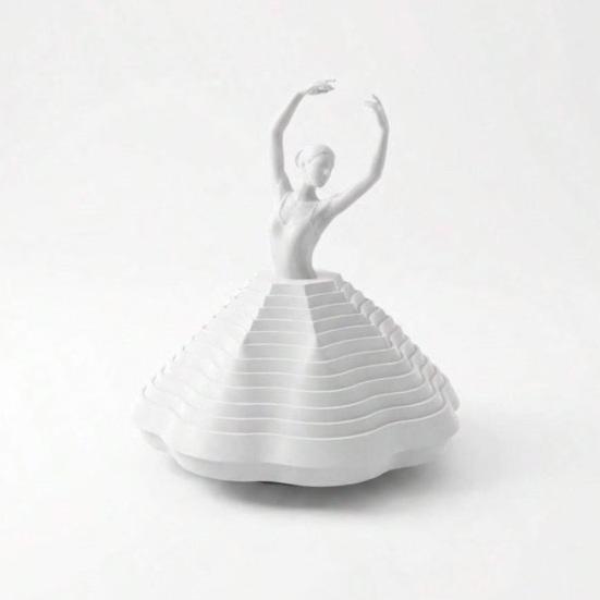 3D Printed Spinning Ballerina Fidget Toy Ballet Dancer Spinner Kinetic Desk Toy Expanded Sensory Stress Relief Toy for Home Office