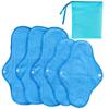 Blue Fleece Reusable Sanitary Napkin Set - African Aunt Day & Night Liner Pad