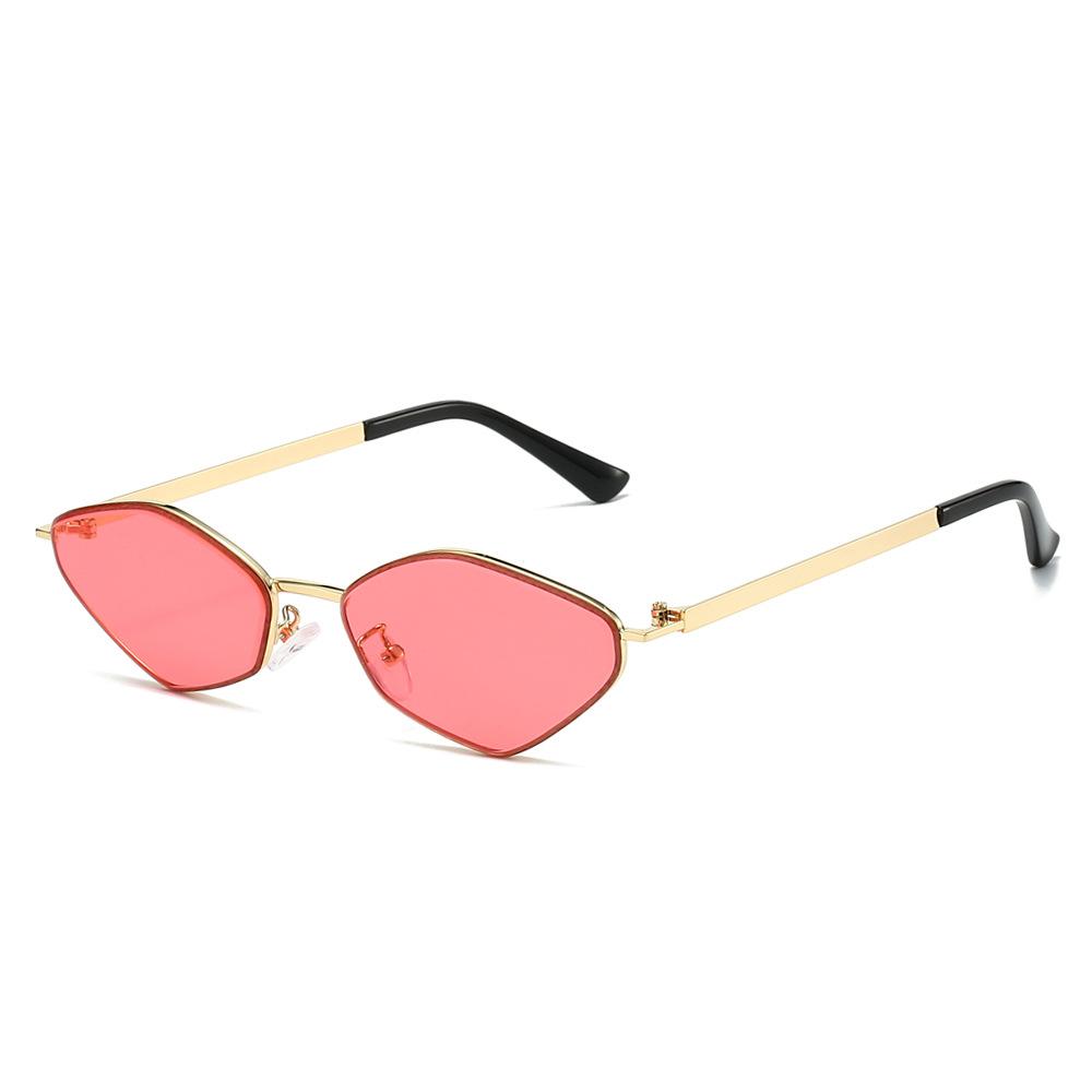 New Retro Multicolor Polygonal Women Sunglasses  Fashion Luxury Small Frame Metal Design Trendy Punk Men Sun Glasses Uv400