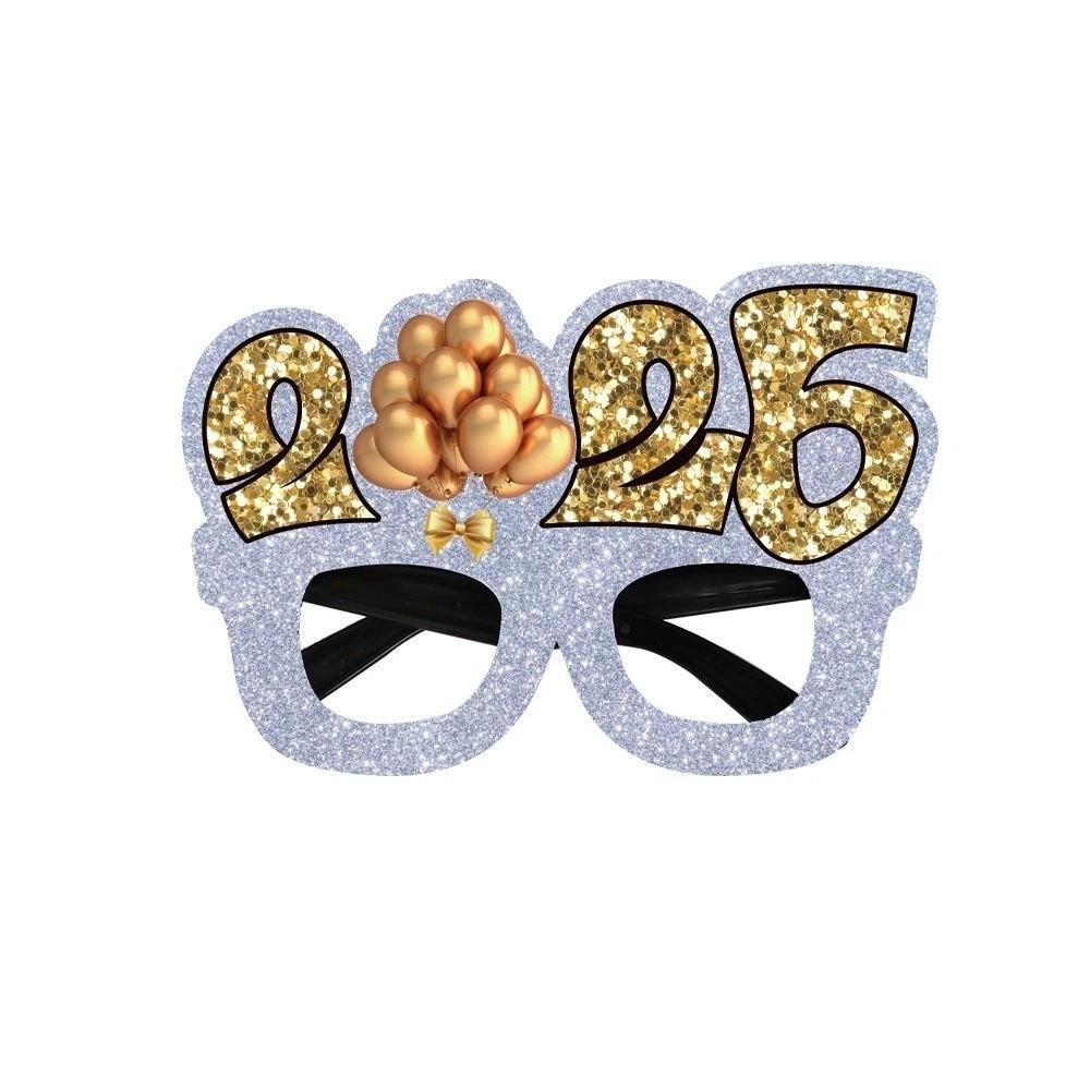 Letters and Numbers 2026 New Year Glasses New Year Decorative Glasses  Xmas Party Decoration