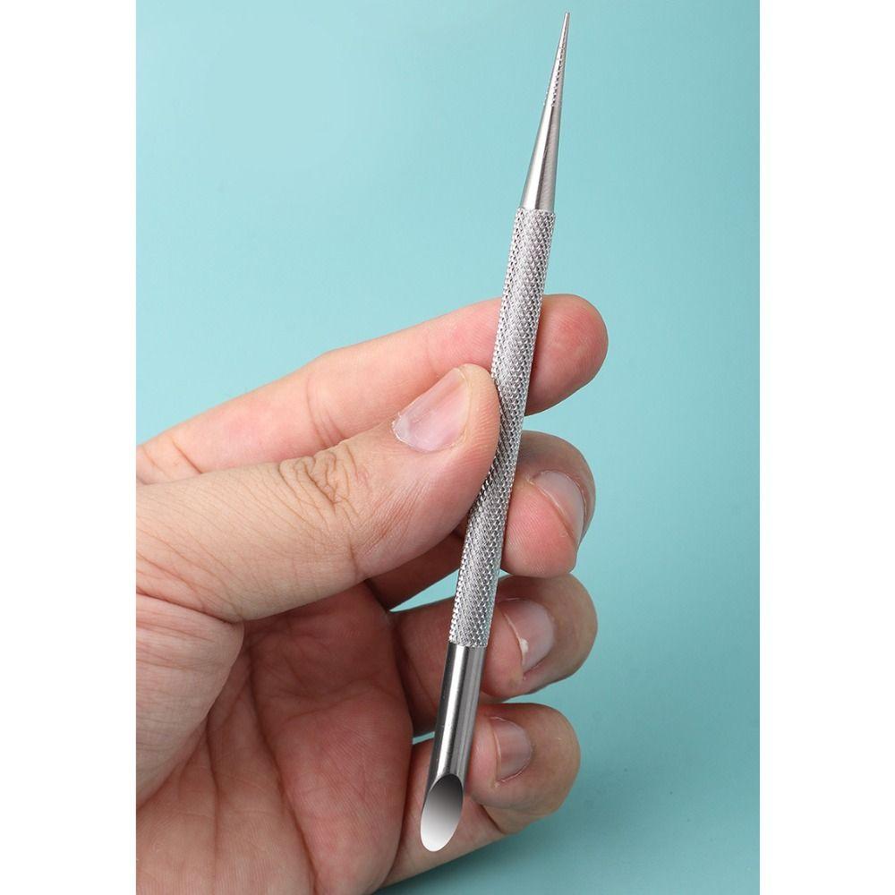 Stainless Steel Cuticle Pusher Double Ended Manicure Stick New Nail Dotting Pen  Nail