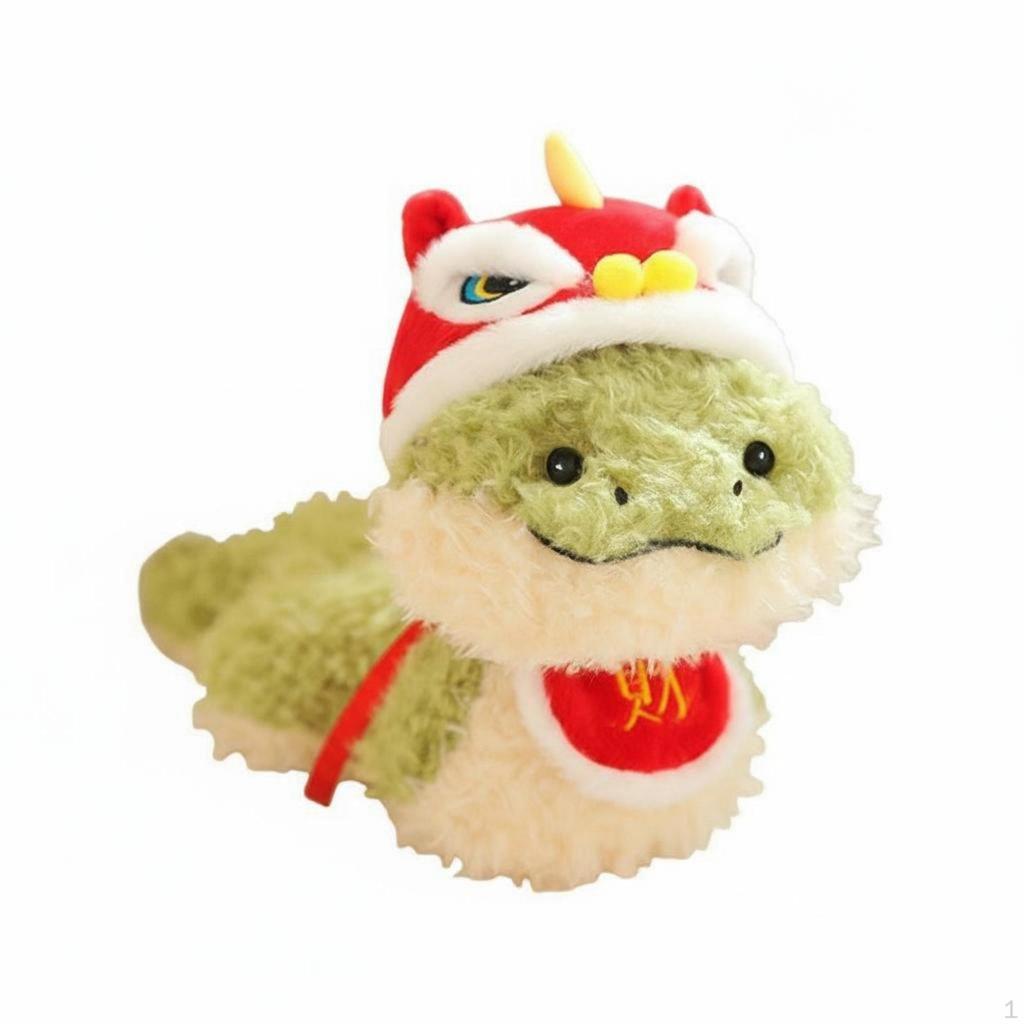 Lion Dance Snake Stuffed Toy Festive Design Chinese Year Doll Good Luck Charm