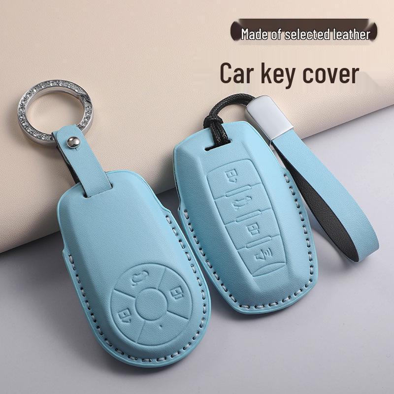 ORA Good Cat Key Case for 2023 Models: Black Cat, Lightning Cat, White Cat, GT, Ballet Cat - Women's Blue Bag Texture