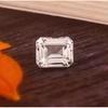 Flawless 20x15mm Heated Ceylon White Sapphire Emerald Cut Loose Gemstone