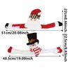 Holiday Christmas Decoration Buckle Man & Snowman Shape Velcro Curtain Buckle for Home Christmas Window Curtain Fixing Decorative Use
