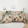 Soft Cotton Gauze Towel Blanket for Sofa Beds, Bedspread, Quilt, High Quality, New, 230*250 cm, Delicate Floral