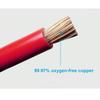 Battery Inverter Connection Cable Set with Terminals 6AWG 50cm PVC Wire Stranded Red Copper Core Tin-plated Lug Cable Sets