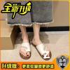 Foot Pinch Cover Shame Cool Slippers Women's Summer Wear New High-end Pregnant Women's Casual Flat Flip-flops