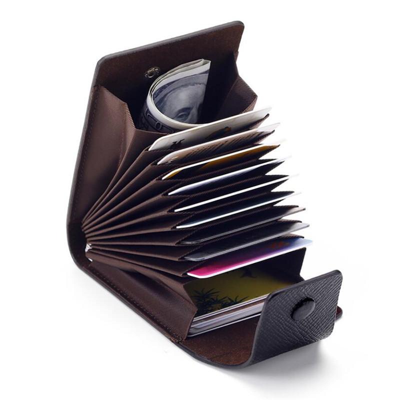 1 Pc Men Credit Card Holder Leather Purse for Cards Case Wallet for Credit ID Bank Card Holder Women Cardholder and Coins
