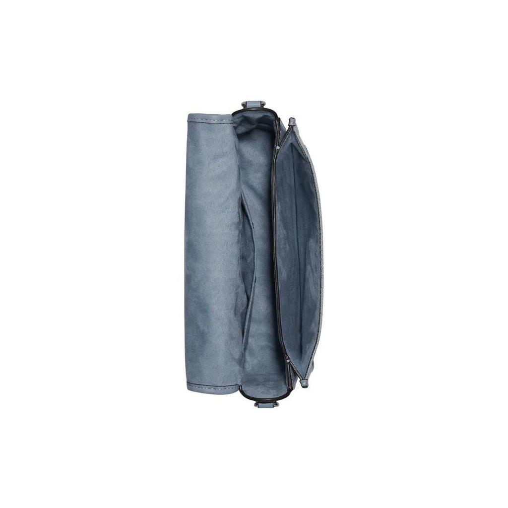 Coach Lonnie 25 Chambray Light Color Floral Print Fabric With Leather Shoulder Crossbody Bag Medium Women bags Fog-Blue Morandi C8307-SVS9X
