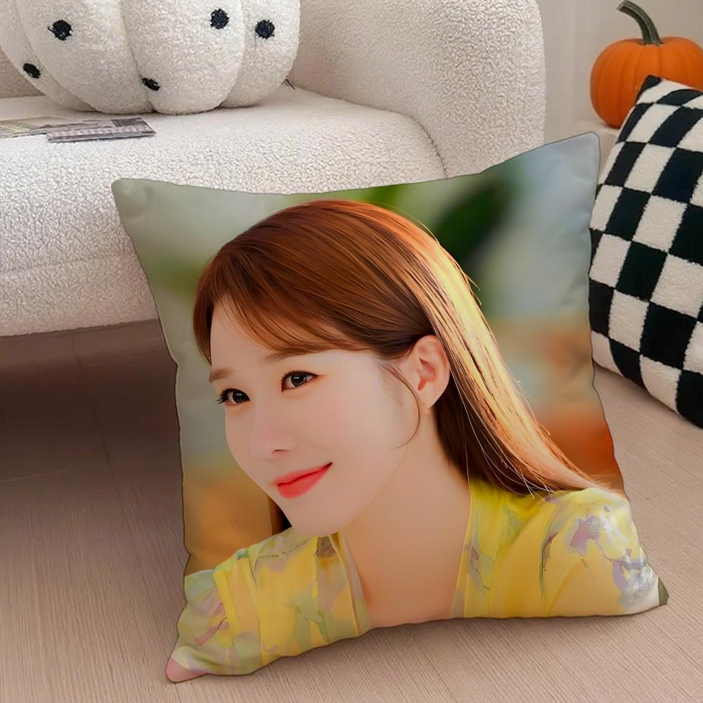 Actor Sweet YYoo Inna Cushion Cover Throw Pillow Cover Hidden Button Durable Polyester Chair Cushion