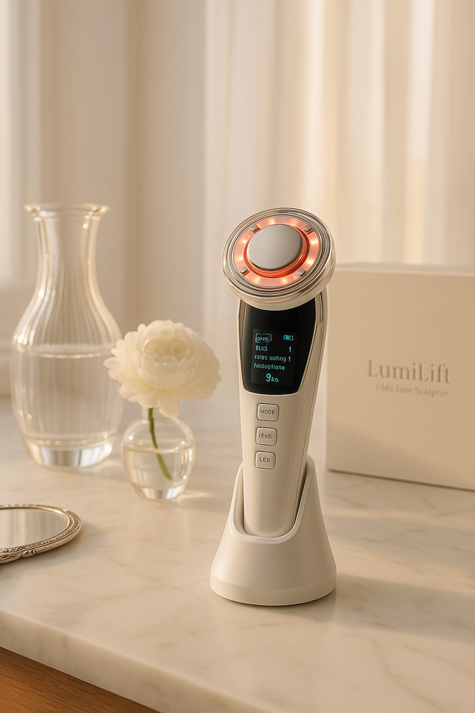 EMS Micro Current Lifting twarzy masażer do twarzy Sonic Vibration masażer do twarzy urządzenie do usuwania zmarszczek Hot Cool Beauty Device