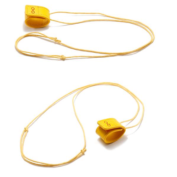 

Fashion Sunglasses Hanging Rope Storage Neck Storage Bag One Size жовтий