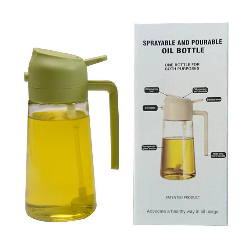 Dual-Purpose Glass Oil Sprayer for Cooking and Barbecue