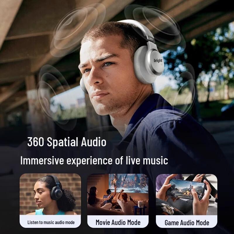 JBL LIVE 770NC Adaptive Noise-Cancelling Bluetooth Over-Ear Headphones