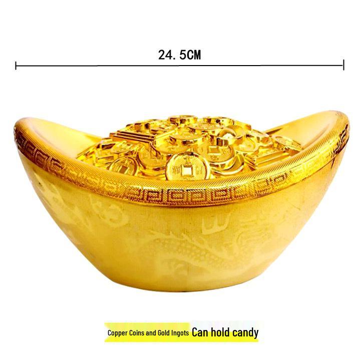 Lingots Dorés Décorations Festives - Ornements Trésors du Festival du Printemps