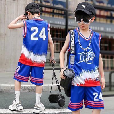 Kids Basketball Jersey Set Performance Uniform Training Competition