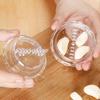 Garlic Press Transparent Manual Grinder Easy Operation Portable Garlic Chopper