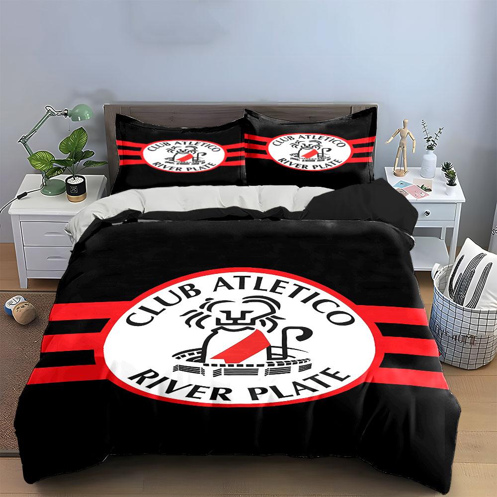 Club Atlético River Plate Bedding Bedding Duvet Cover Set Duvet Cover Pillowcases (1 * Duvet Cover 2 * Pillowcases, Without Duvet Insert)