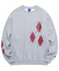 STAFFONLY Big Argyle Sweatshirts (Melange Gray)