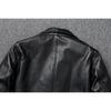 Chinese Size Long Men Leather Coat Genuine Soft Cow Leather Classic Double Breasted Turn Down Collar Leather Jackets For Men Clothing Autumn