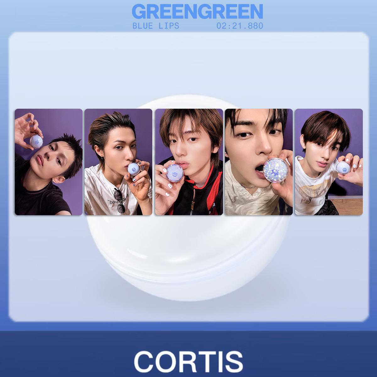 CORTIS BlueLips Fotokarte & Lippenbalsam Set beige
