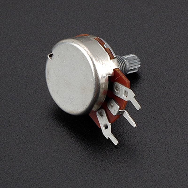 10Pcs Electric Guitar Pots B250K Linear Taper Potentiometer Mini Metric Sized Control Pots Split Knurled Long 18mm Shaft