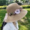 Lafite Wreath Straw Hat Ladies Summer Versatile Small Fresh Seaside Vacation Face Cover Sun Hat Summer Hat