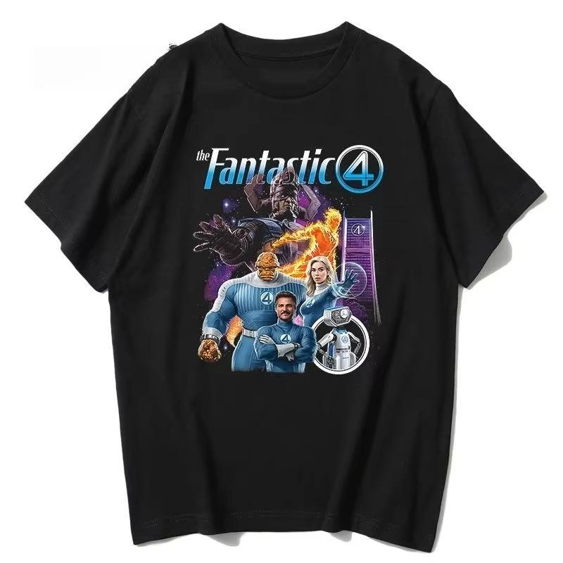 Marvel Authorized New Fantastic Four Short Sleeve Marvel Super British Peripheral Emerging Planet Devourer Versatile TShirt S