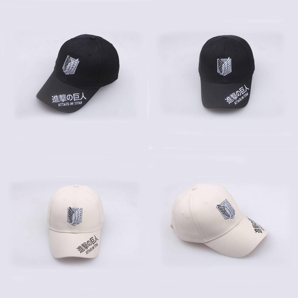Attack On Titan Pattern Embroidered Cap Uv Protection Women Activities Outdoor