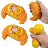 Croissant Bread Stress Toy Sensory Fidget Toy Stress Relief Fidget Toy for Kids & Adults Funny Squeeze Gifts