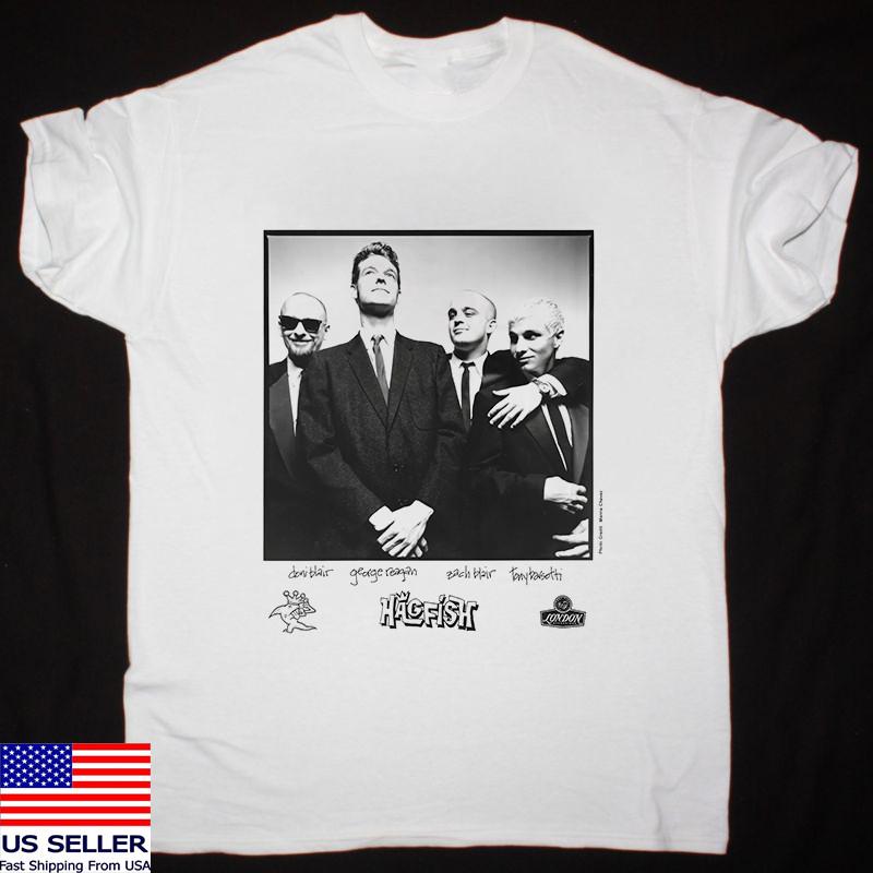 1990s London HAGFISH DALLAS ROCK BAND SIGNATURE T Shirt Full Size S-5XL TT239 Unisex T-Shirt XXL