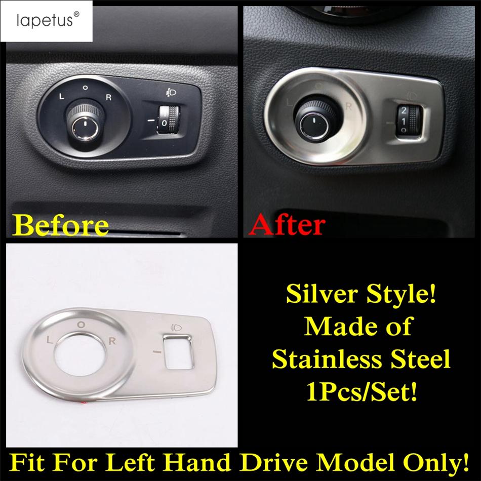 Rückspiegel-Taste / A-Säulen-Lüftungsgitter / Handschuhfachdeckel-Zierleiste Für MG ZS EV 2018 - Edelstahlzubehör Innenraum