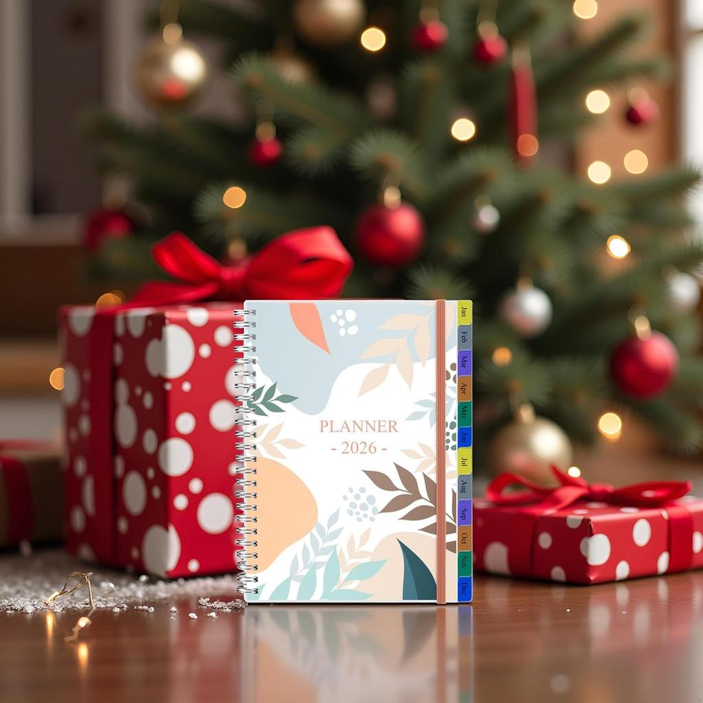 2026 Planner - Weekly & Monthly Planner Runs January 2026 to December 2026, 6.25" x 8.25", 12 Monthly Tabs, 14 Notes Pages, Inner Pocket, Flexible