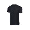 Li Ning Running Series Solid Color Sports Training Quick-Dry Round Neck Short Sleeve T-Shirt Men Tops Black Thunder-Gray ATSR049-1