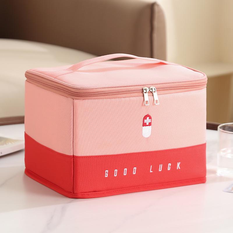 Compact Portable Medical Travel Bag: Home Emergency Medicine Storage