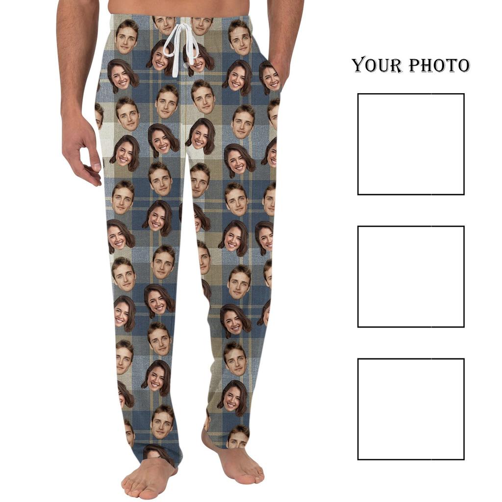 Men's Casual Pants with Pockets for Home Sleeping and Lounging