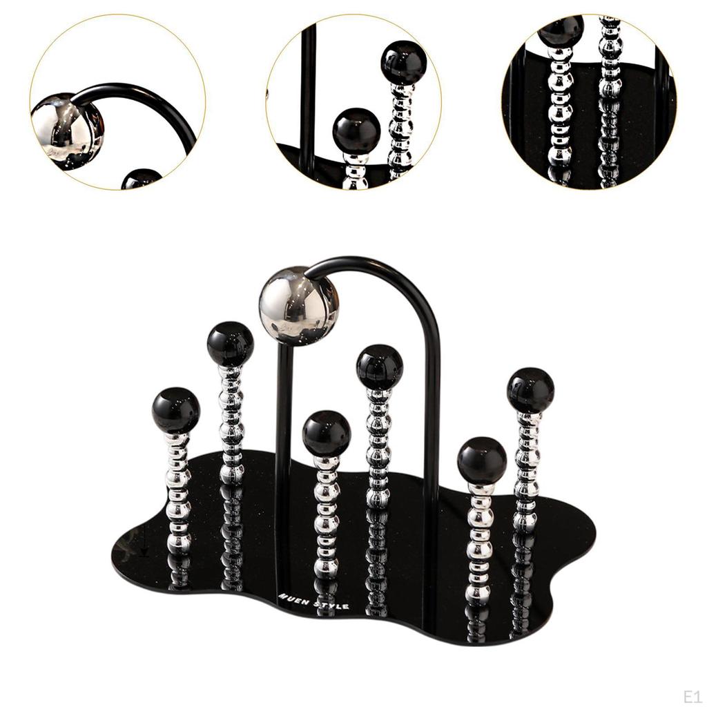 6 Cup Drainer Drying Rack Drinking Glass Mugs Holder for Countertop Tabletop