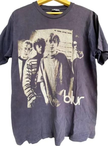 Blur rock band tour short sleeve balck color shirt men women Unisex T-Shirt XXL
